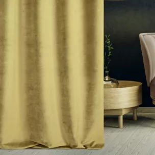 Tkanina zasłonowa gruby, miękki welwet o matowym wykończeniu z kolekcji Pierre Cardin