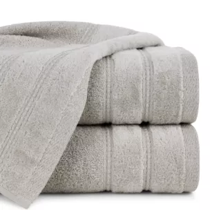 Ręcznik do rąk 30x50 cm bawełniany kolor beżowy zdobiony błyszczącymi paseczkami 500 g/m2 GLORY 4