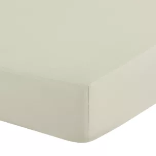 Prześcieradło z gumką 140x200 cm z mikrowłókna kolor kremowy 90 g/m2 SOFT Design 91