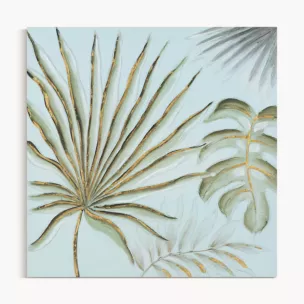 Obraz NATURE ręcznie malowane na płótnie egzotyczne liście