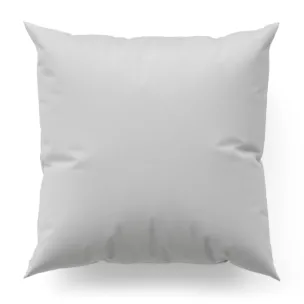 Poszewka szyta biała z miękkiej tkaniny z naturalnym splotem