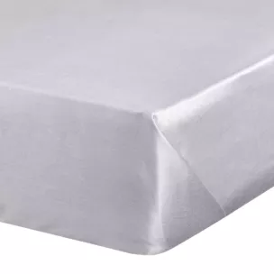 Prześcieradło jersey z gumką 120x200 cm z bawełny kolor jasnoszary 140 g/m2