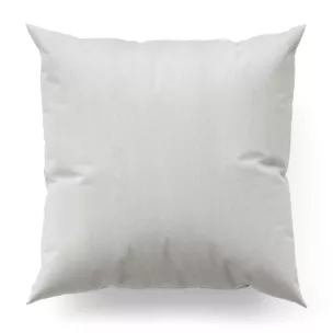 Poszewka szyta srebrna z gładkiej tkaniny przeplatanej błyszczącą lureksową nicią