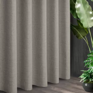 Tkanina zasłonowa gładka, w stylu eko, z drobnym strukturalnym wzorkiem z kolekcji Eva Minge