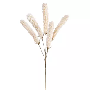 Kwiat sztuczny kremowy z plastycznej pianki foamiran 90 cm