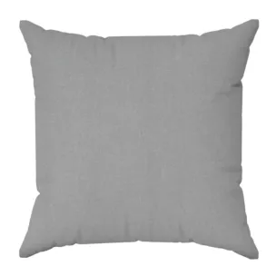 Poszewka szyta srebrna z miękkiej tkaniny o welurowej strukturze