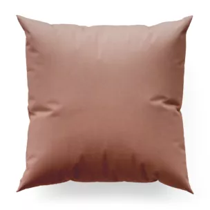 Poszewka szyta jasnowrzosowa z miękkiej półmatowej tkaniny welwetowej