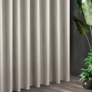 Gładka tkanina zasłonowa zaciemniająca, 100% BLACKOUT