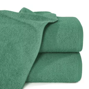 Ręcznik kąpielowy 70x140 cm bawełniany kolor zielony 400 g/m2 GŁADKI 1