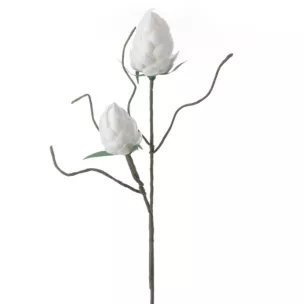 KARCZOCH DWUKWIATOWY - Duży sztuczny kwiat do salonu