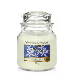 YANKEE CANDLE - Średnia świeca zapachowa w słoiku -  Midnight Jasmine