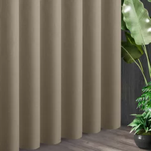 Tkanina zasłonowa typu blackout 100% zaciemnienia i widocznym splocie