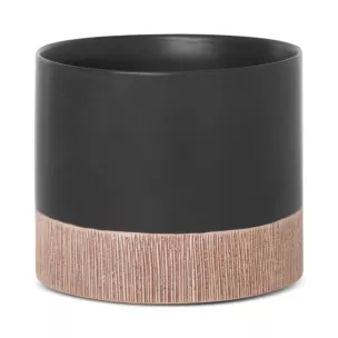 Osłonka ceramiczna na donicę MILI 3 dwukolorowa