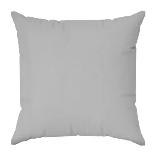 Poszewka szyta jasnoszara o naturalnym, gęstym splocie w stylu eko