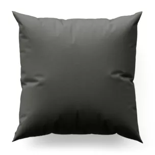 Poszewka szyta grafitowa z gładkiej tkaniny z delikatnym połyskiem