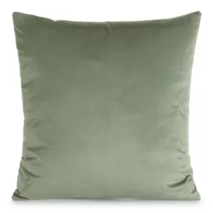 Poszewka na poduszkę 45x45 cm welwetowa, gładka jasnomiętowa o delikatnym połysku GAJA 1