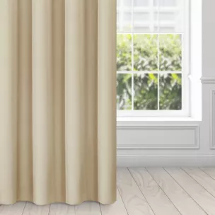 Zasłona beżowa, matowa 140x230 cm przelotka - TRIS