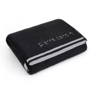 Ręcznik kąpielowy 50x90 cm bawełniany kolor czarny z kolekcji Pierre Cardin
