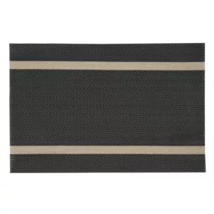 Podkładka na stół czarno, złota 30x45 cm ELLA pleciona