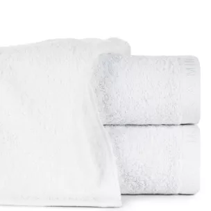 Ręcznik do rąk 30x50 cm bawełniany kolor biały z haftowanym logiem Eva Minge 550 g/m2 VENUS