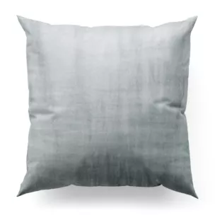 Poszewka szyta SAFARI szara z miękkiej welwetowej tkaniny z połyskiem