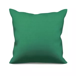 Poszewka szyta zielona z gładkiej zaciemniającej tkaniny typu dimout