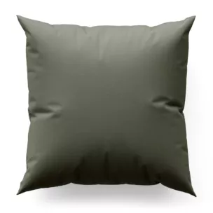 Poszewka szyta srebrna z gładkiej zaciemniającej tkaniny typu dimout