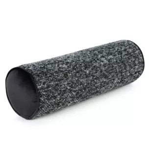 Poduszka dekoracyjna wałek 45 x 15 cm z grubej nici szenilowej stalowa BARI