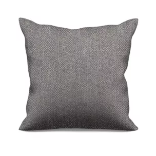 Poszewka szyta stalowo szara z miękkiej tkaniny z efektem melanżu