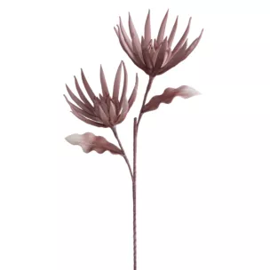 Kwiat sztuczny pudrowy z plastycznej pianki foamiran 70 cm