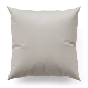 Poszewka szyta kremowa z grubej, matowej tkaniny welwetowej o gramaturze 380g/m2