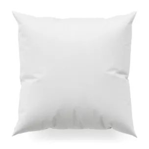 Poszewka szyta biała z wodoodpornej tkaniny o welurowej strukturze