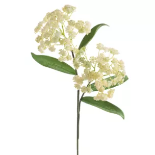 Kwiat sztuczny kremowy z plastycznej pianki foamiran 73 cm