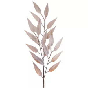 Zimowa gałązka z mrożonymi listeczkami