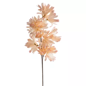 Kwiat sztuczny jasnopomarańczowy z plastycznej pianki foamiran 75 cm