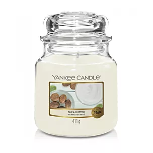 YANKEE CANDLE - Średnia świeca zapachowa w słoiku - Shea Butter