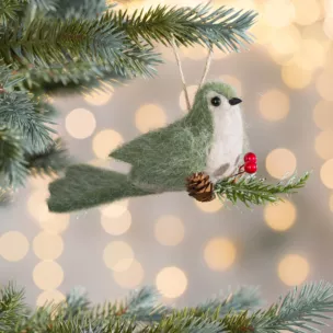 Ozdoba na choinkę PTASZEK z przyjemnej tkaniny typu filc