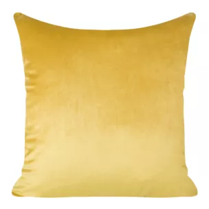 Poszewka na poduszkę 40x40 cm welwetowa musztardowa PIERRE