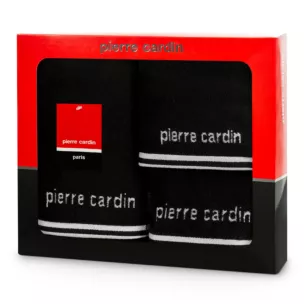 Zestaw ręczników bawełnianych na prezent 3 szt kolor czarny 500 g/m2 ROCCO Pierre Cardin