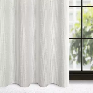 Zasłona biała w stylu eko 140x250 cm przelotka - MADISON