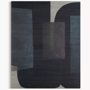 Obraz abstarkcja czarno, brązowy ręcznie malowany na płótnie 80x100 cm