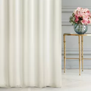 Tkanina zasłonowa dwustronna o ozdobnym splocie, z subtelnym połyskiem