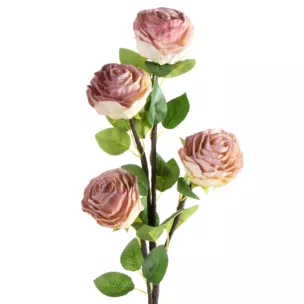 Kwiat sztuczny ciemnoróżowy z pianki foamiran 78 cm