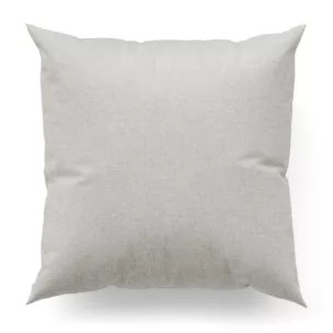 Poszewka szyta srebrna z tkaniny typu dimout o średnim stopniu zaciemnienia