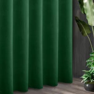 Tkanina zasłonowa miękka, jednokolorowa o zamszowym chwycie