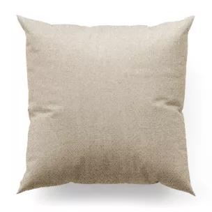 Poszewka szyta ciemnokremowo złocista z połyskującej tkaniny z geometrycznym, drobnym wzorem Pierre Cardin