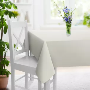 Obrus na wymiar naturalny z tkaniny welwetowej zaciemniającej w 100%