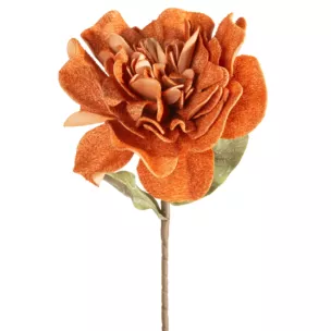 Kwiat sztuczny jasnobrązowy z plastycznej pianki foamiran 70 cm