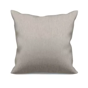 Poszewka szyta SHELBY jasnobeżowa z miękkiej tkaniny o naturalnym splocie i delikatnym połysku