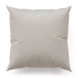 Poszewka szyta beżowa z miękkiej tkaniny w drobny wzór jodełkowy